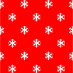 Chrstmas Snow on Red Background