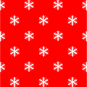 Chrstmas Snow on Red Background