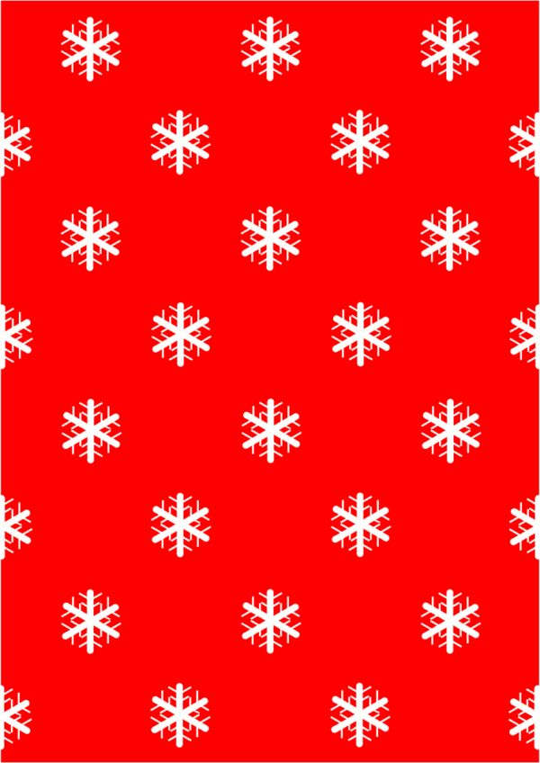 Chrstmas Snow on Red Background
